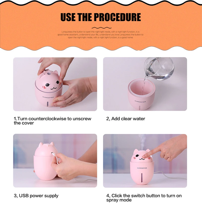 usb ultrasonic air humidifier