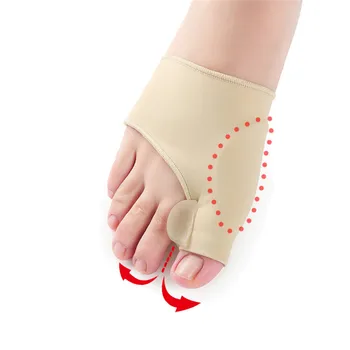 

1 Pair Gel Foot Toe Separator Hallux Valgus Protector Bunion Adjuster Pain Relief Straighten Bent Toes Foot Care Tool