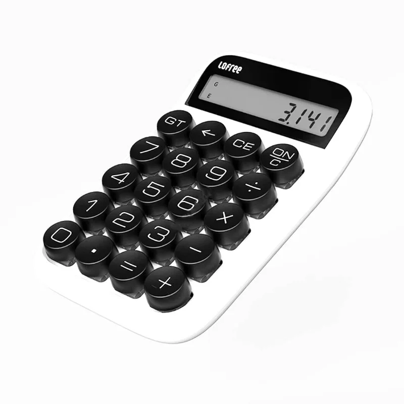 3 цвета Lofree калькулятор винтажный распакованный съемный ключ интеллектуальное выключение студенческий офис расчет