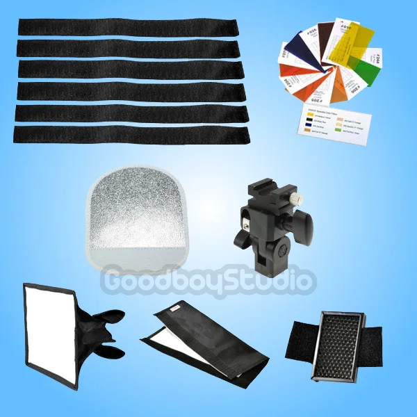 

Godox SA-K6 6in1 Speedlite Accessories Kit Softbox Filter Reflector Flash Holder