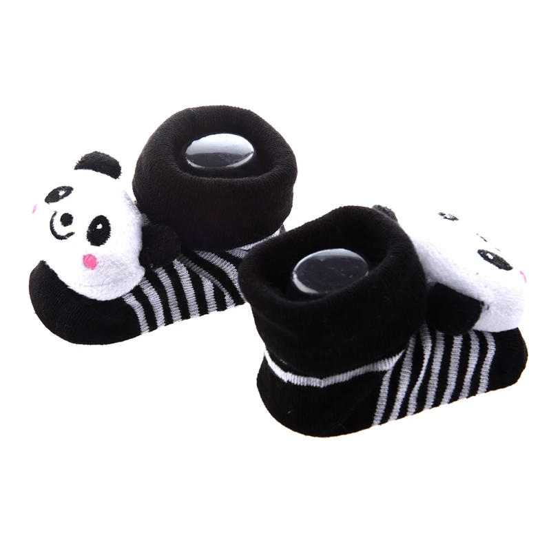 Носки для маленьких мальчиков и девочек милые носки с 3D рисунком панды для маленьких мальчиков и девочек Противоскользящий носки для детей от 0 до 12 месяцев, Calcetines Skarpetki Sokken