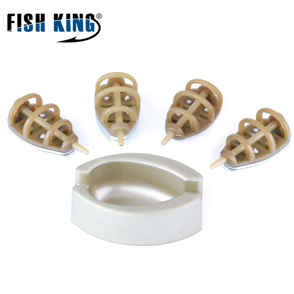 FISH KING 4 шт./лот план 15 г-45 г План B 35 г-65 г приманка-Фидер клетка карп рыболовные принадлежности приманка для кормушки карпа