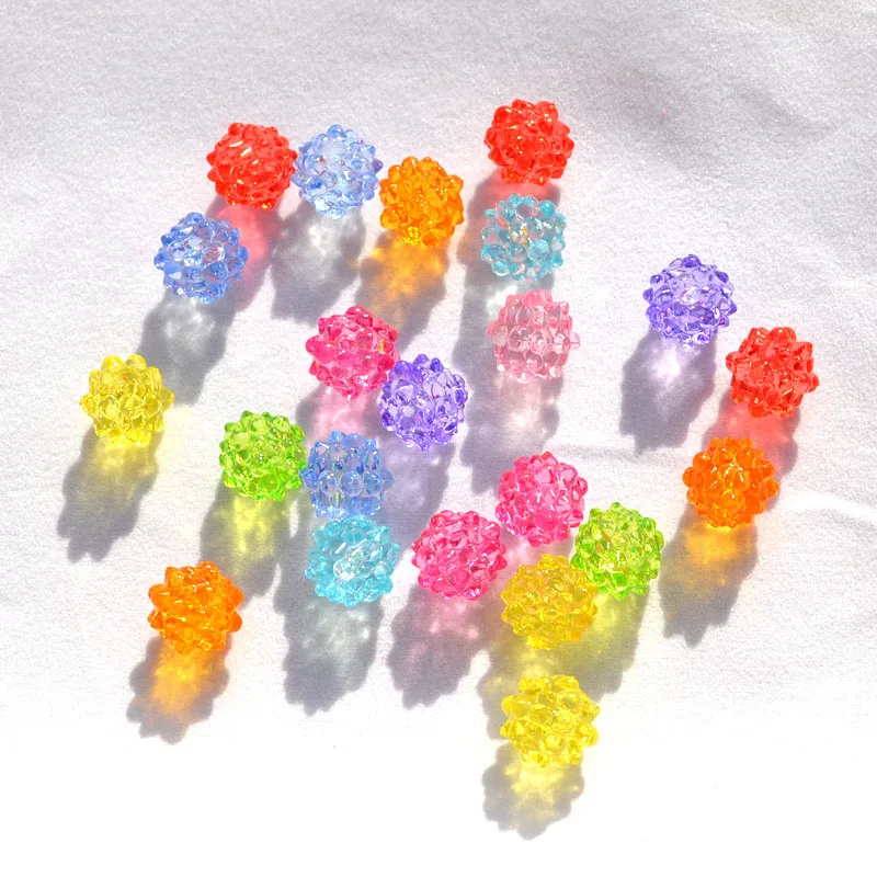 

supply DIY fashion Jewelry Accessory,12MM Transparent Acrylic Round Beads,Pomegranate Shape,mix color