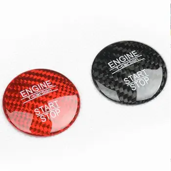 

1 piece car styling for Mercedes benz ENGINE switch carbon fiber cover ignition coil stickers