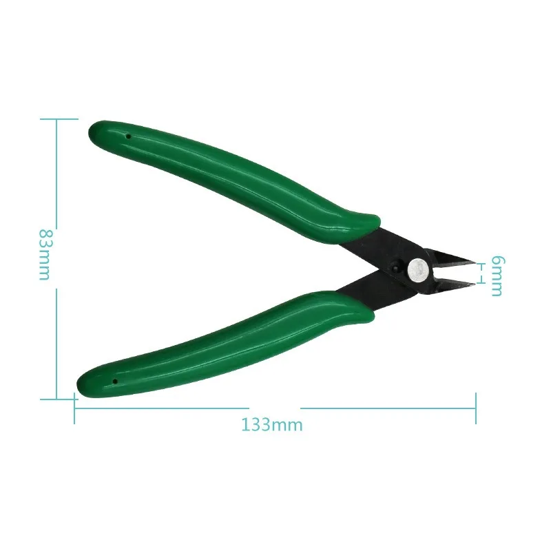 Головка из углеродистой стали Micro Soft Wire Cutter 6 мм челюсть длина Внутренняя пружина 20 градусов угловая челюсть Iagonal режущие плоскогубцы