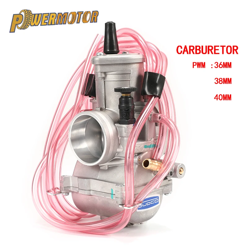 

PowerMotor PWM 36 38 40mm Carburetor Carb Universal Shift Karts 2T Racing Motorcycle Scooter UTV ATV For KTM 250CC Carburador