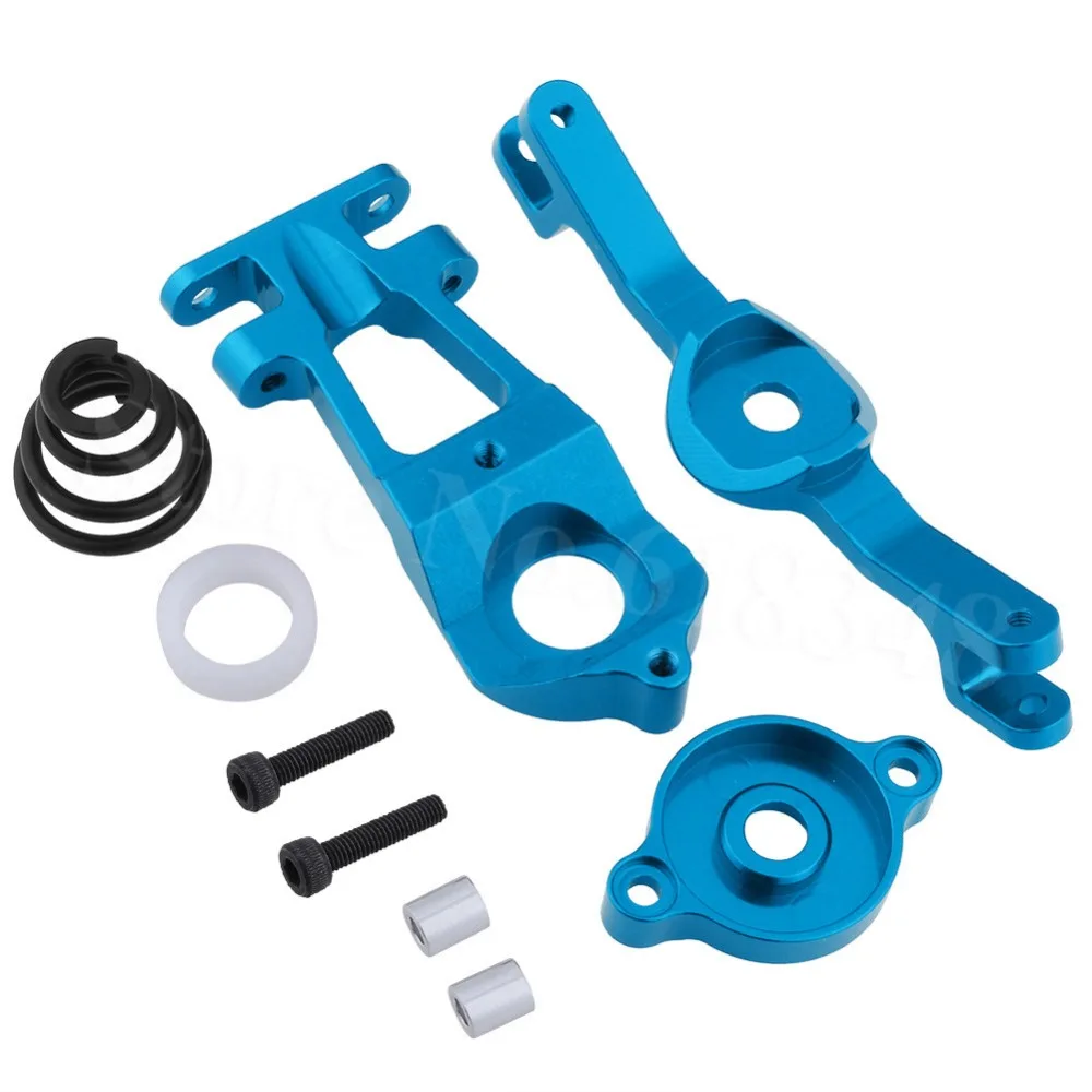 Aluminum Steering Servo Saver Set Pivot bar Arm (Upper/Lower) Spring
