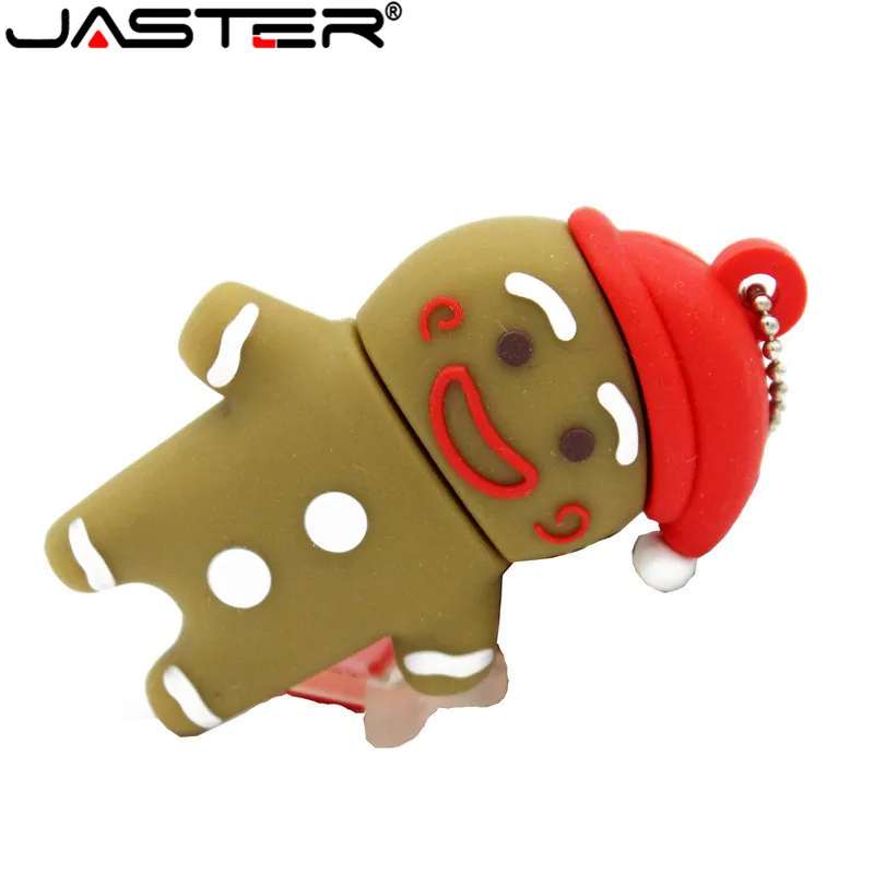 JASTER Gingerbread Man USB флеш-накопитель, игрушечный мальчик, ручка-накопитель, мультяшная флешка, 4 ГБ, 8 ГБ, 16 ГБ, 32 ГБ, карта памяти, U диск, USB 2,0