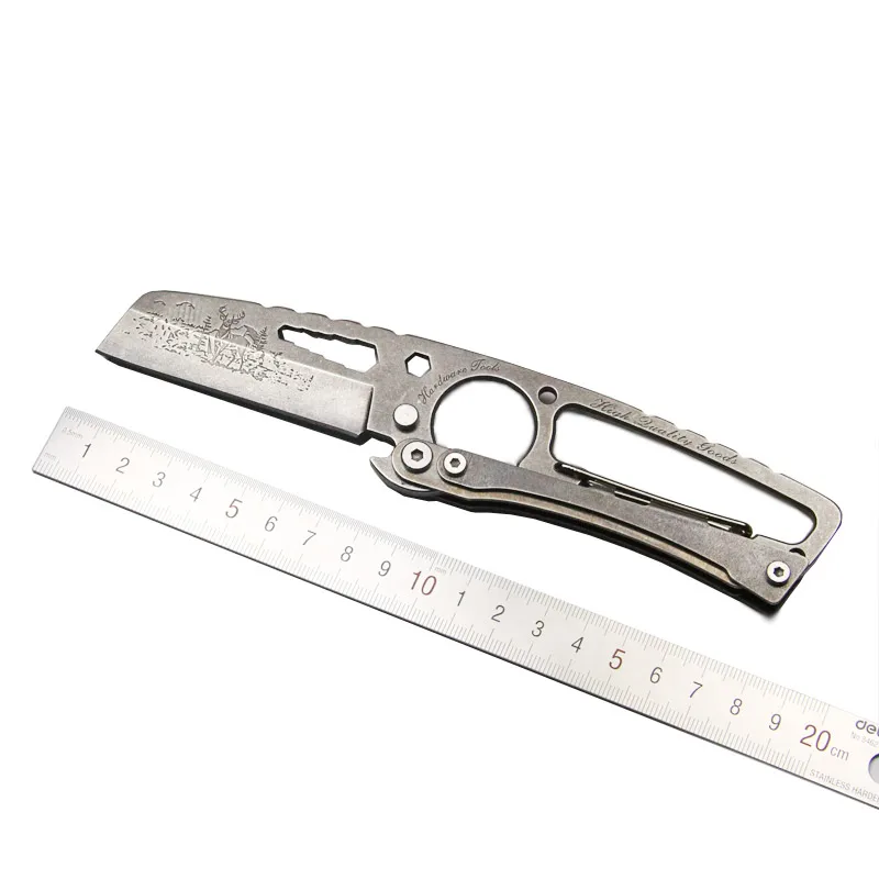 QingGear Multifunctional Survival Fixed Blade Knife outdoor Hunting camping knife Multi Tool