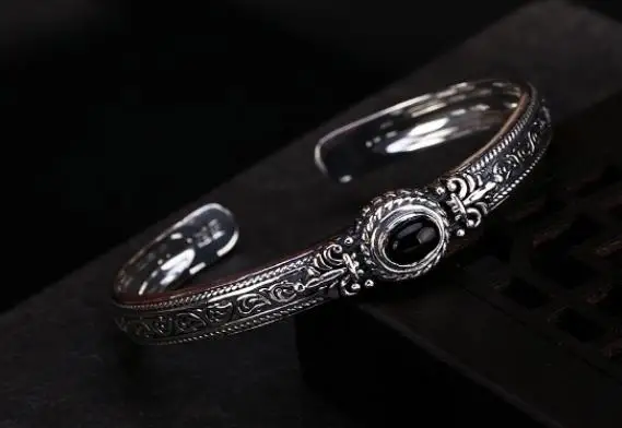 

Sterling S990 silver Bangles 990 pattern Bangle vintage bracelet
