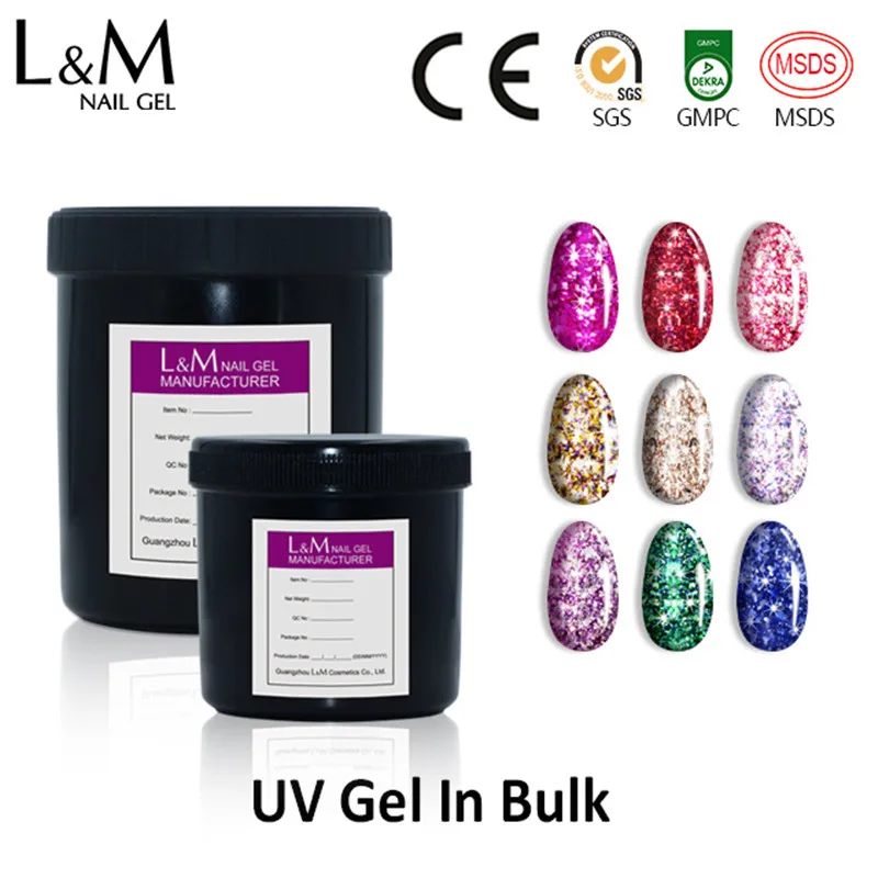 Bulk package 350g 500g 1kg ibdgel Soak off UV LED nail gel polish wholesale