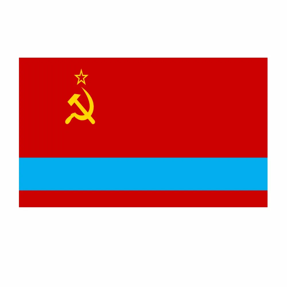Флаг ССР высокого качества 100% полиэстер Казахский баннер флаг Советской