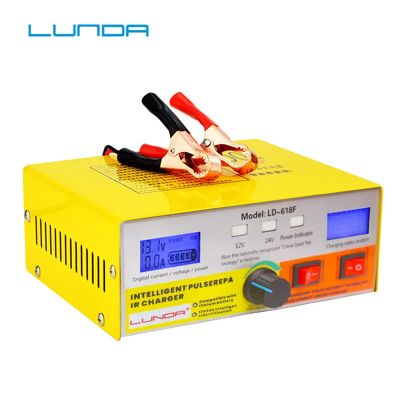 

Full Automatic Intelligent Pulse Repair Type 12V/24V 400AH 20A Car Battery Charger for Motorcycle Automobile