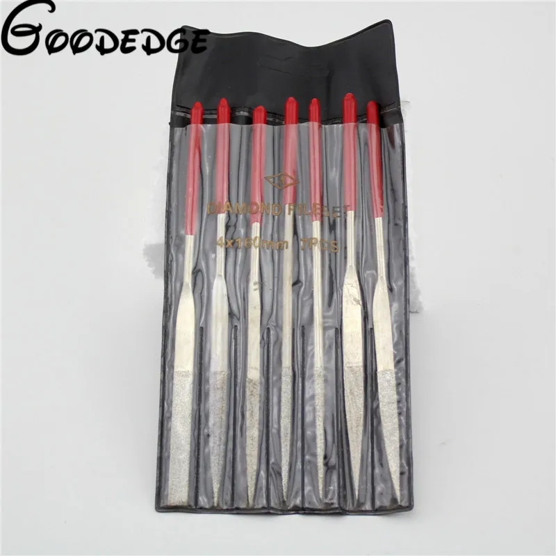 

7Pcs 6 inch 160 MM x 4MM Diamond Coated FLAT File Titanium Watch Jewelry Repair