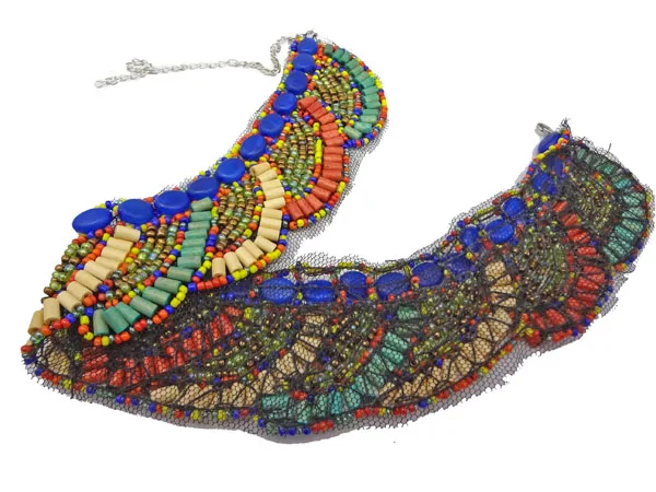 Богемное этническое разноцветное плетеное бисерное Кружевное колье-чокер в стиле бохо ожерелье для женщин Bijoux африканские ювелирные изделия