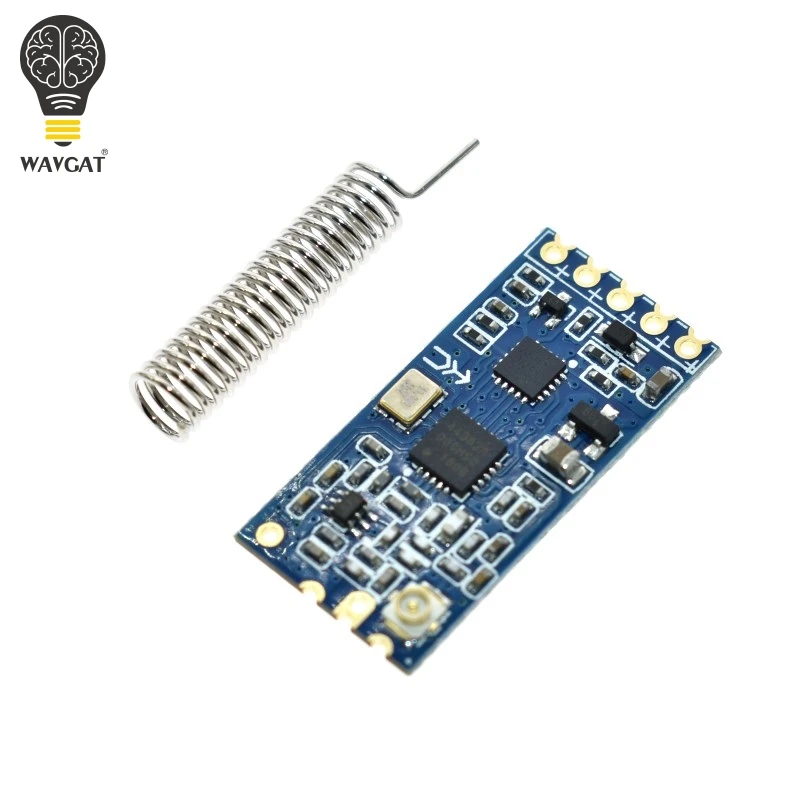 WAVGAT 433 МГц SI4463 HC 12 беспроводной модуль последовательного порта 1000 м Замена Bluetooth