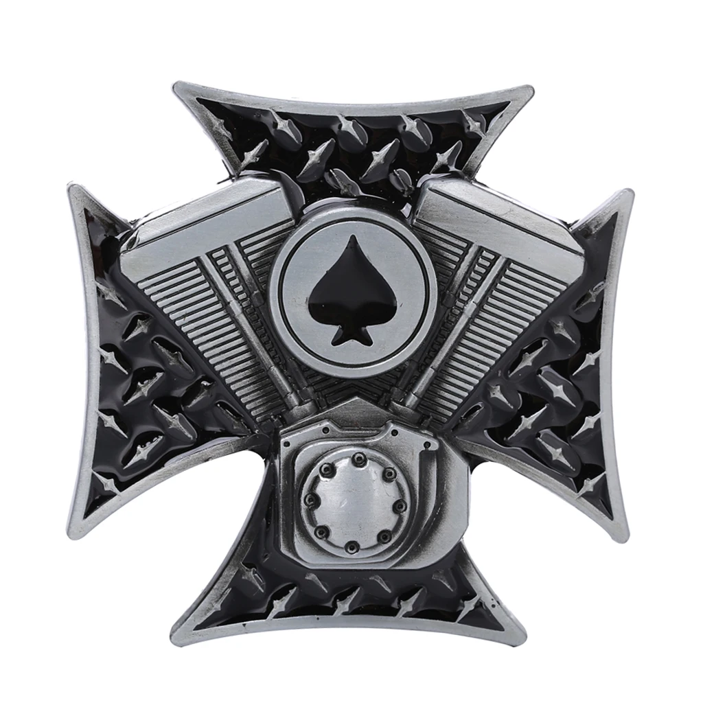 Vintage Western Cowboy Antique Alloy Metal Engraved Mens Jeans Belt Buckle