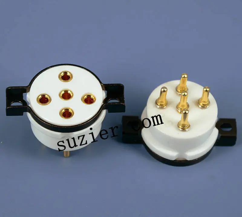 2 x 5pin PX4 B4 B5 PX25 1064 U18 RGN1064 золотой Керамика вакуумный ламповая панель
