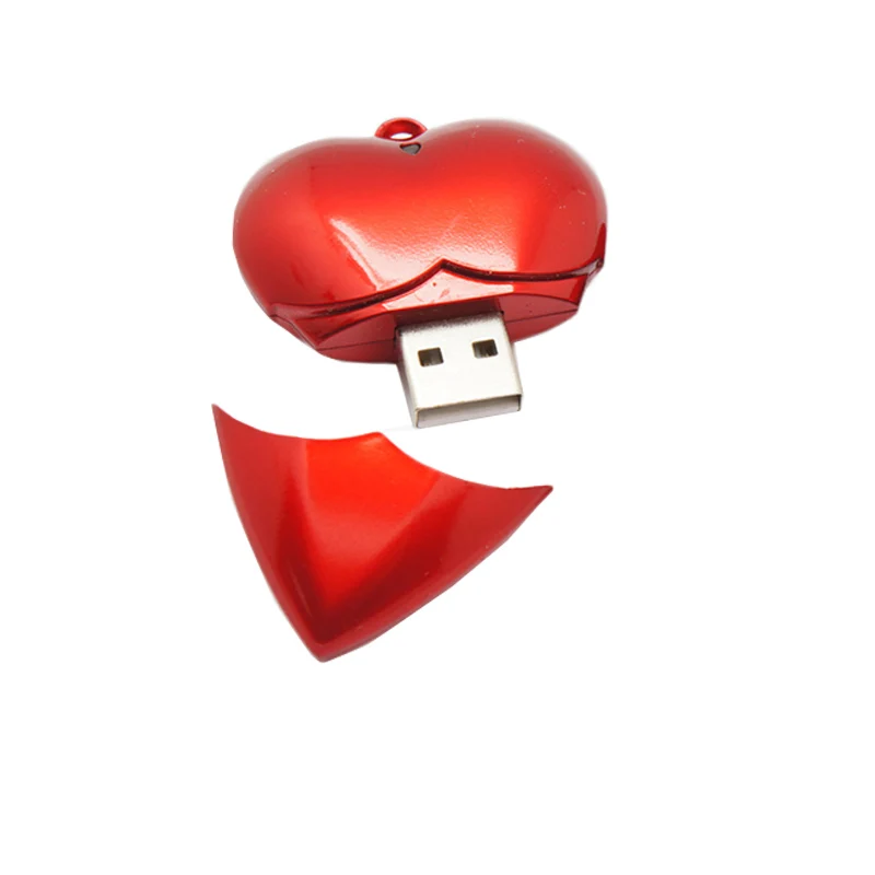 Милый флеш накопитель в виде сердца 4 ГБ 8 16 32 Usb флешка мини подарок бесплатная