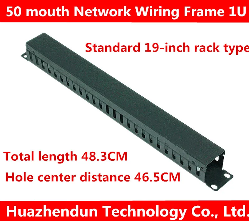 1U standard 19inch rack type Network Wiring Frame Network Cabinet Wiring 50 mouthpiece wiring frame Special Tools for Computer