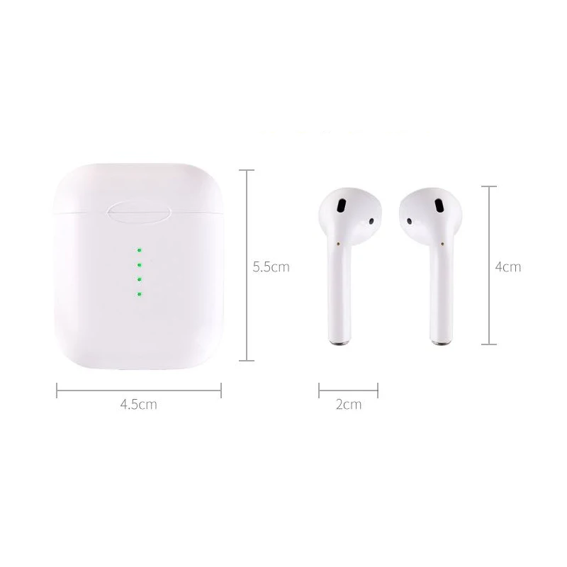 i10 TWS Double Mini Airpod Wireless Bluetooth Earphone Earbuds With Charging Box Mic For Iphone7,8,X for Samsung Android