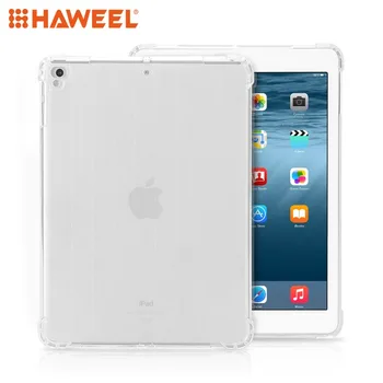 

Haweel Tablet Case Transparent TPU Full Edge Thicken Corners Shockproof Soft Protective Case for iPad 9.7 (2018)/(2017)/air/air2