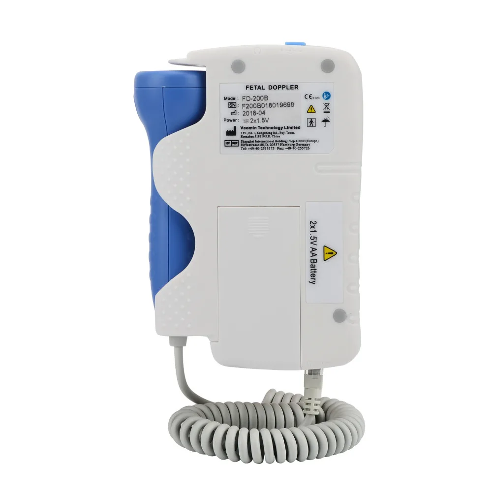 Goede Vcomin Foetale Doppler hand hold Pocket draagbare geluid Baby hart zwangerschap Echografie foetale doppler Detector machine monitor huren