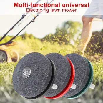 

Grinding Drill Lawn Mower Sharpener Lawnmower Faster Rotary Drill Blade Sharpener for Electric Drill Grindstone Garden Tools