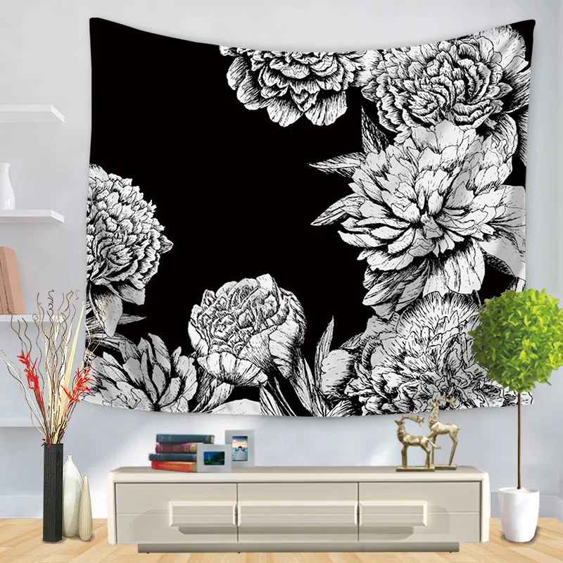 Beautiful Night Sky Wall Tapestry Home Decorations Wall Hanging Forest Starry Moon Night Tapestries For Living Room Bedroom