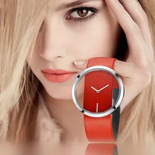 Moda feminina Relógio de Luxo Esqueleto de Couro Strap Watch Mulheres Vestido Relógio Menina relógio de Pulso Relógio de Quartzo Reloj Mujer Casuais F4