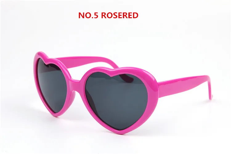 Oulylan, модные солнцезащитные очки в форме сердца, женские винтажные очки в форме сердца, брендовые дизайнерские солнцезащитные очки, желтые очки, женские очки UV400 - Цвет линз: rosered