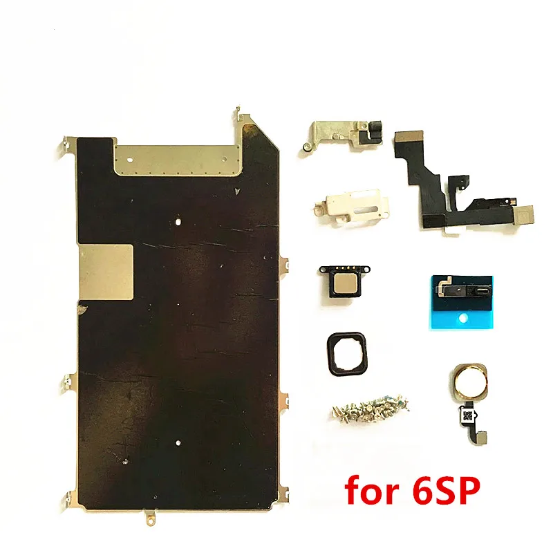 AliSunny металлическая ЖК-задняя пластина тепловой щит наборы для iPhone 6 Plus 5,5 ''6 S 6G 6SP 6splus Шурупы для наушников комплекты фронтальной камеры