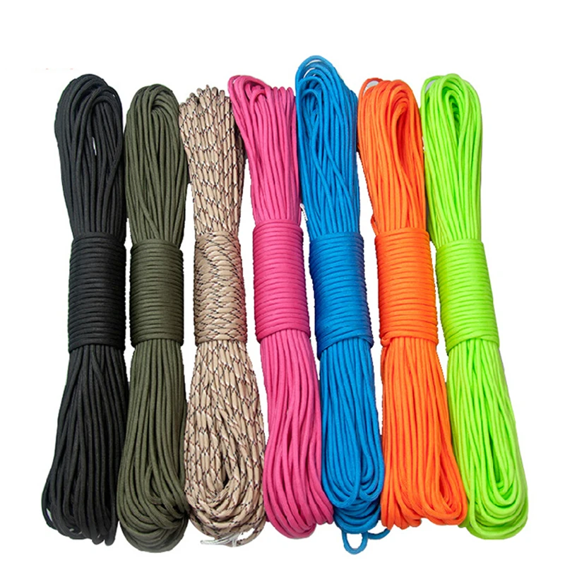5 متر Dia.4mm 7 حامل النوى Paracord ل بقاء المظلة الحبل الحبل التخييم تسلق التخييم حبل المشي حبل الغسيل