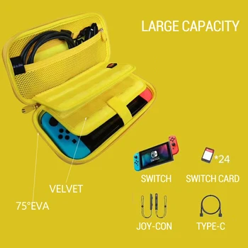 

2020 Nintend Switch Accessories Travel Carrying Bag & Sticker for Nintendo Switch & Caps for NS Hard EVA Carry bag foe NS
