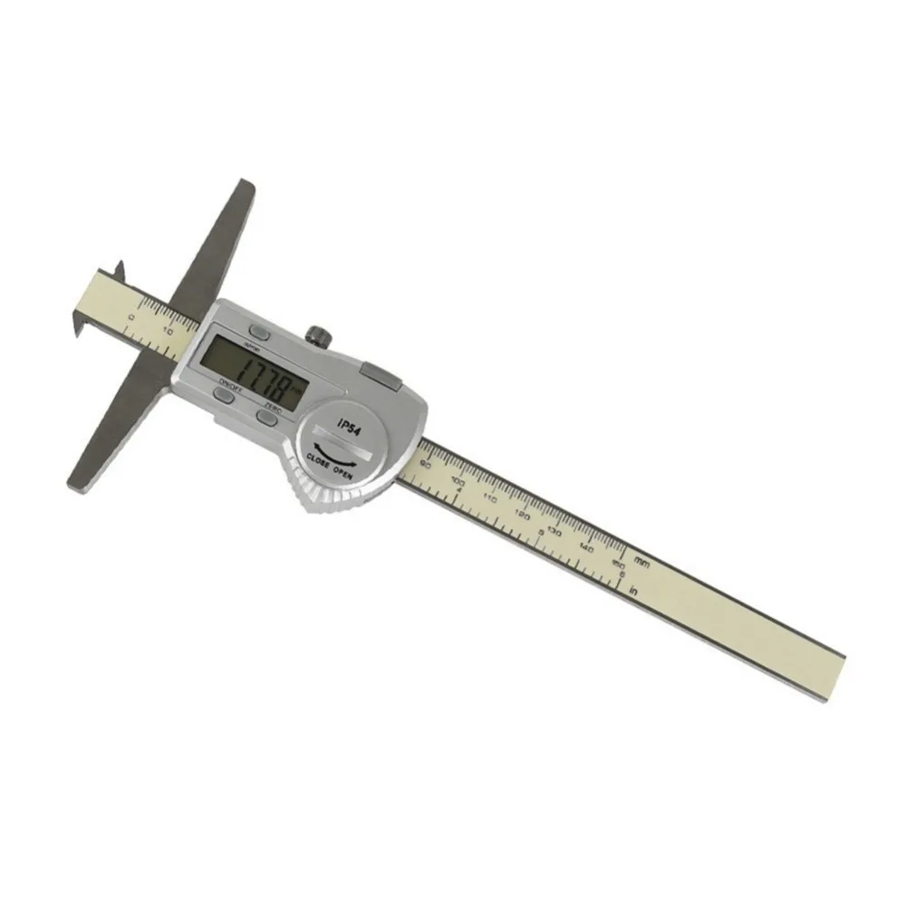 

Digital Vernier Caliper Micrometer Double Hook 150-300mm Electronic LCD Depth Gauge Measuring Tools Stainless Steel Paquimetro
