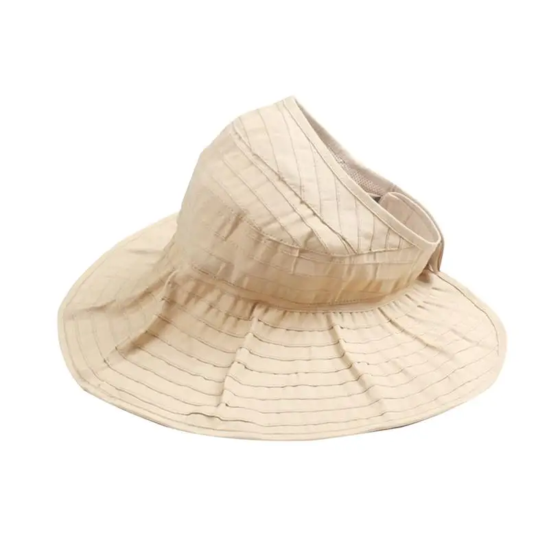 Women Sun UV Protection Hat Top Open Packable Foldable Beach Travel Cap