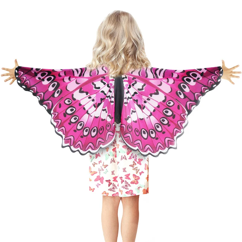 3-9 Y.o Special Pink Cosplay Butterfly Wings For Girl Costume Party Summer Sunscreen Masque Children Toy Animal Costume Kids Costumes & Accessories