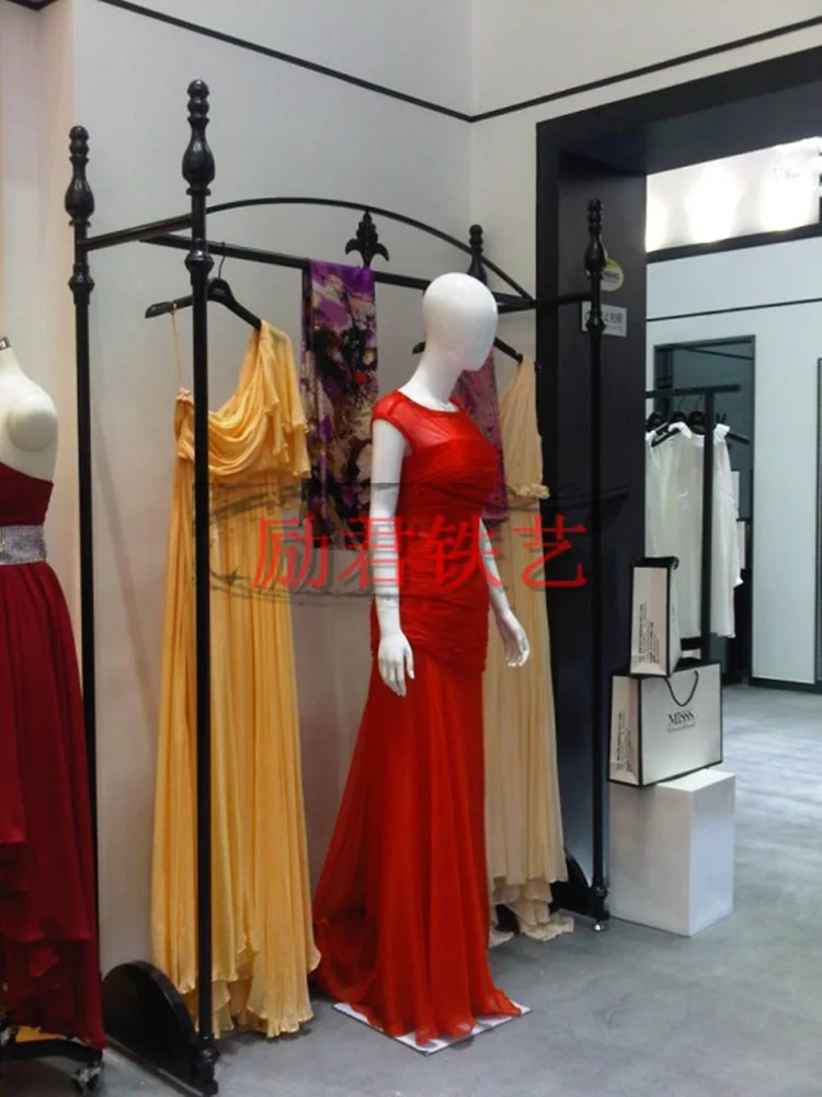 Wrought Iron Wedding Dress Clothing Aircraft High End Store Display Rack Hanger Shelf Boutique In Storage Holders Racks From Wrought Iron Wedding Dress Clothing Aircraft High End Store Display Rack Hanger Shelf Boutique In Storage Holders Racks From
