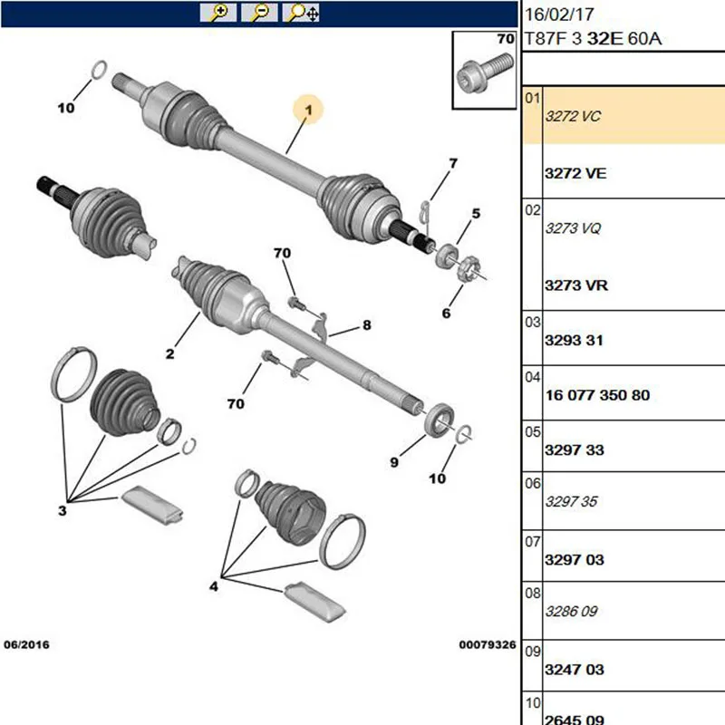 

Baificar Brand New Genuine Drive Shaft 3272VC 3273VQ For Peugoet 5008
