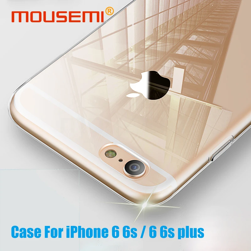 Mousmi для iPhone 6 силиконовый прозрачный Футляр 6S Роскошный чехол из ТПУ 6s Plus чехлы