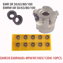 EMR 5R 50 22 4 т EMRW 5R 63 22 4 т+ 10 шт. RPMW1003 RPMW1204 лицо фреза ЧПУ фрезерные инструменты для круглые вставки