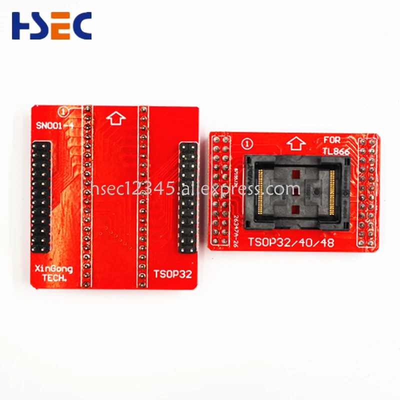 Базовый адаптер TSOP32 + разъем TSOP40 TSOP48 для универсального USB программатора minipro TL866CS