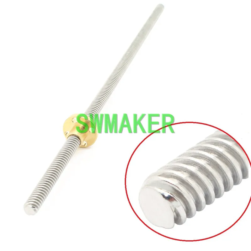 Винт SWMAKER для 3D принтера задний винт диаметром 8 мм резьба длина 300 мм/350/400