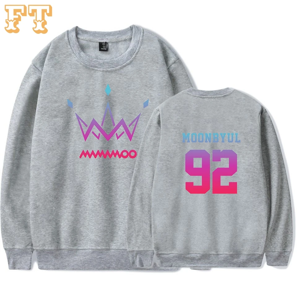  MAMAMOO Purple 2019 Hoodies Woman Plus Size Printed Sweatshirt Korea Hot Sale Casual Sweatshirt Win