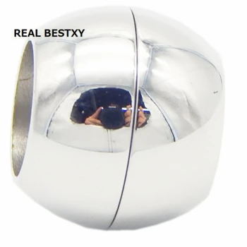 

REAL BESTXY 10pcs/lot 3100% Stainless Steel Magnet Clasp Hook Fit Round Leather