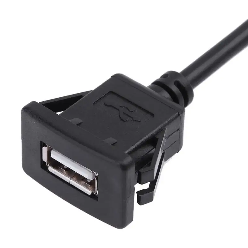 1 м/3.3ft Приборная панель автомобиля USB свинцовый Удлинительный кабель USB2.0 мужчин и женщин флеш Крепление-расширитель шнур провод линия