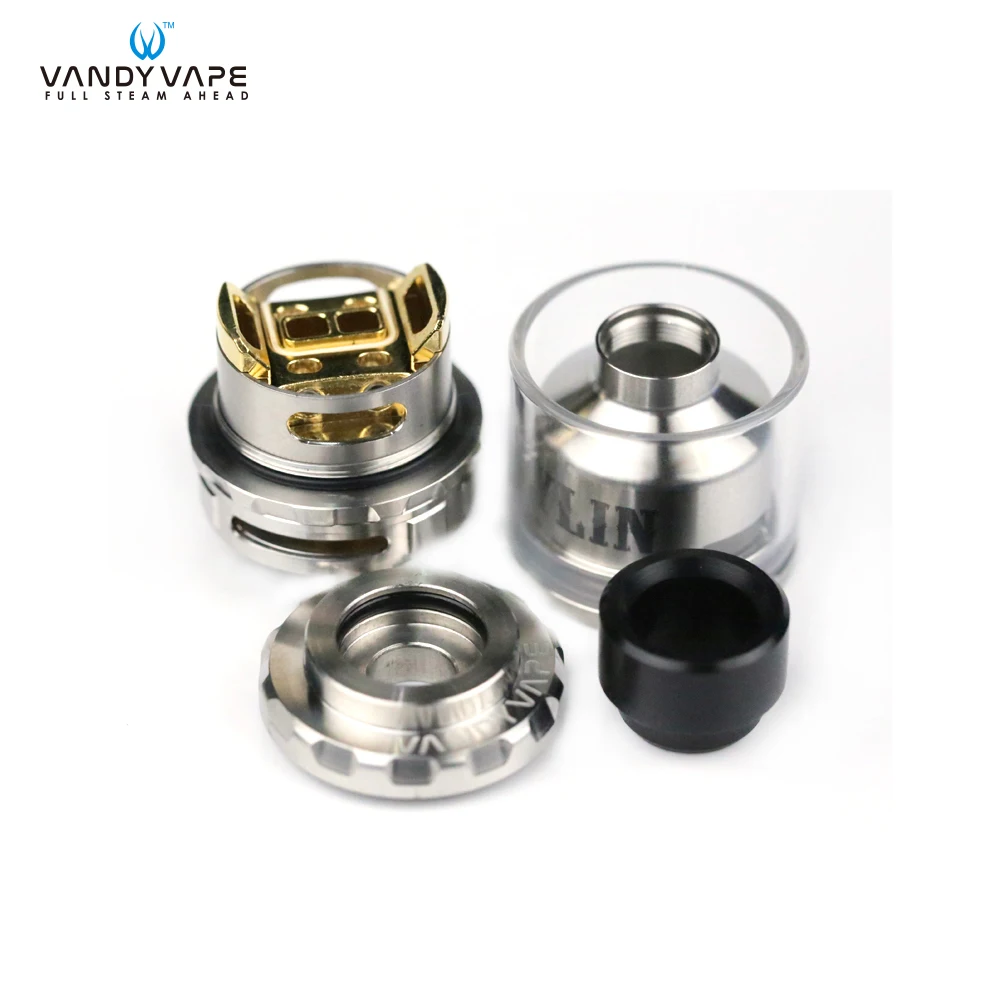 Оригинальный ВАНДИ Vape kylin RTA бак распылитель 6 мл и 2 с одной двойной катушки