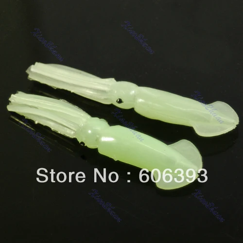 

M112-10pairs/lot 80mm 4g Noctilucent Soft Squid Sleeve Fish Fishing Lure Tackle Bait New