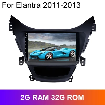 SINOSMART 2.5D ips/QLED экран 1G/2G Автомобильный gps-проигрыватель для Hyudai Elantra Avante MD 2011- 32EQ DSP, 4G ram опционально - Цвет: 2G RAM 2011-2013