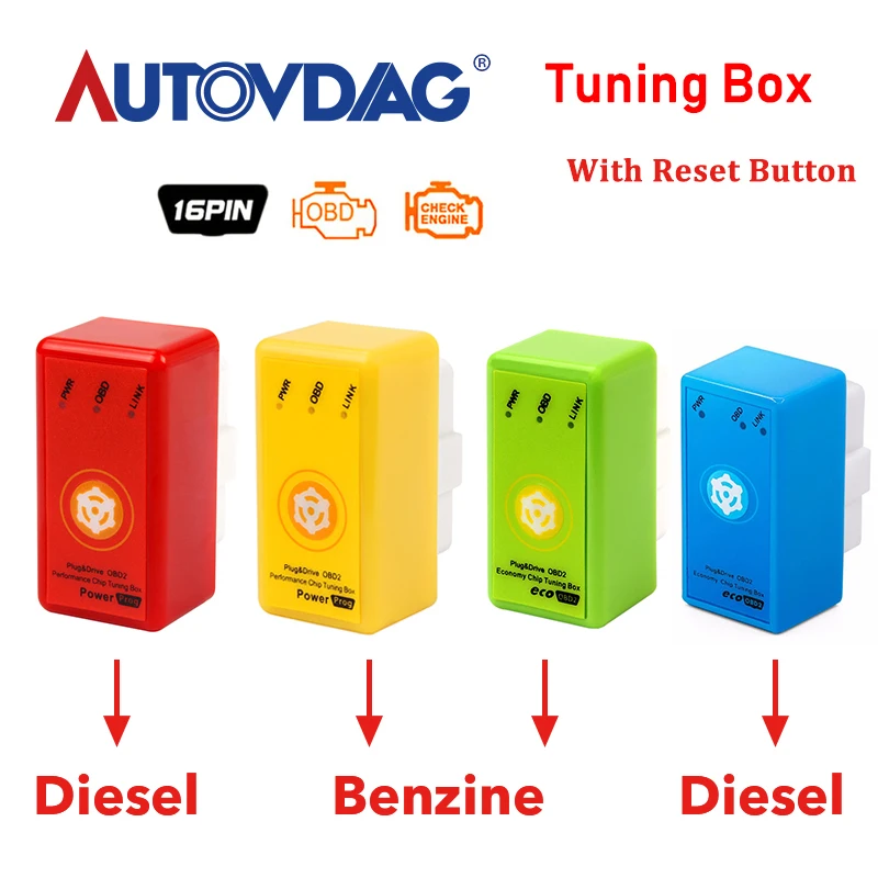 

Power Prog NitroOBD2 Chip Tuning Box For Diesel / Benzine Cars Powerprog Nitro OBD 2 Interface More Power Torque CNP